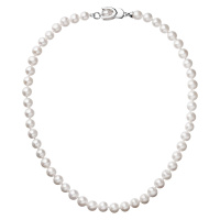 Evolution Group Perlový náhrdelník z pravých říčních perel bílý 22007.1