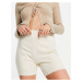 Topshop knitted co ord micro short in camel-Neutral