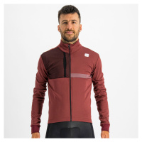 SPORTFUL Cyklistická zateplená bunda - GIARA SOFTSHELL - hnědá