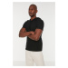 Trendyol Black Men's Regular/Regular Cut Short Sleeved T-Shirt with a Hooded T-Shirt