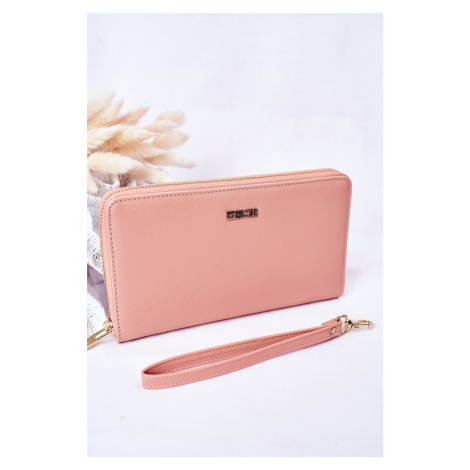 Large Leather Wallet Big Star Pink