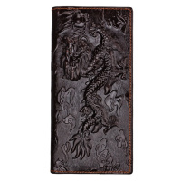 Luxusní kožené pouzdro na karty a doklady vzor drak