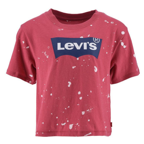 Dětské bavlněné tričko Levi's červená barva Levi´s