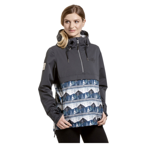 Meatfly dámská street bunda Kalle C - Landscape Blue Gunmetal | Černá