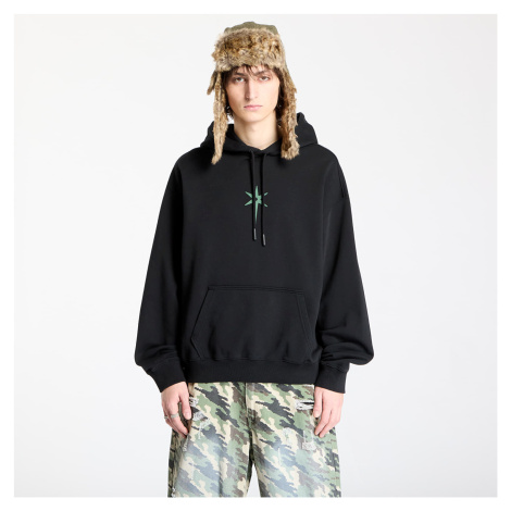 Mikina Marcelo Burlon County Goth Boxy Hoodie Black/ Deep Green