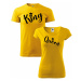 Párová trička - Hlavičky - king&queen