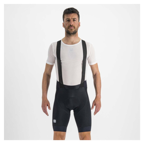 SPORTFUL Cyklistické kalhoty krátké s laclem - BODYFIT PRO - černá