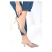 Soho Women's Beige Classic Heeled Shoes 18875