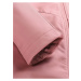 Růžový dámský softshellový kabát s kapucí ALPINE PRO IBORA