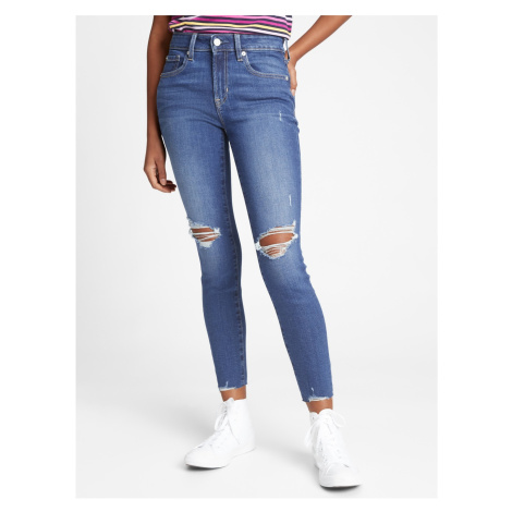 Modré dámské džíny mid rise universal legging jeans with Washwell GAP |  Modio.cz