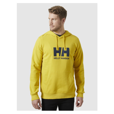 Žlutá pánská mikina s kapucí HELLY HANSEN HH Logo Hoodie