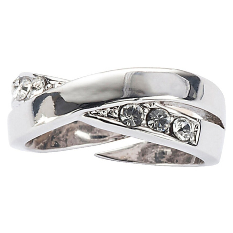 Blancheporte Střibrný prsten s křišťály stříbřitá