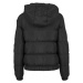 Dámská zimní bunda Urban Classics Ladies Hooded Puffer Jacket - černá