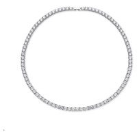 OLIVIE Stříbrný tenisový 50cm/5mm náhrdelník 7293