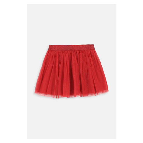 Dětská sukně Coccodrillo červená barva, mini