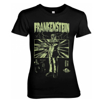Frankenstein tričko, Retro Girly Black, dámské