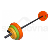 Činkový set Aerobic Tunturi Pump 20 kg 14TUSCL353 - orange/green/yellow