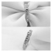 Victoria Filippi Pozlacený prsten Agnelli s 3ct čirým zirkonem P173/54 Bílá/čirá