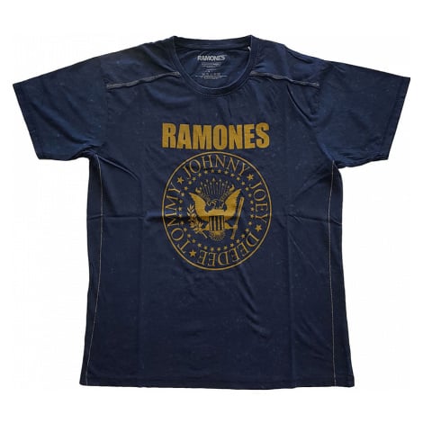Ramones tričko, Presidential Seal Snow Washed Blue, pánské RockOff