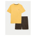 Černo-žluté pánské pyžamo s motivem nosorožců Marks & Spencer