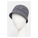 Klobouk Kangol WARPED HERRINGBONE DOME tmavomodrá barva, K5430.NG411