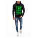 Men's zip-up sweatshirt B1657 - black