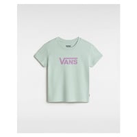 VANS Girls Flying V T-shirt Little Kids Green, Size