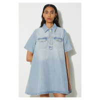 Džínové šaty GANNI Heavy Denim Mini Dress mini, J1503