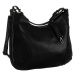 ELEGANCI ČERNÁ PROSTORNÁ SHOPPER KABELKA E36088-NOIR