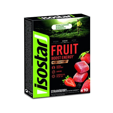 ISOSTAR 100g fruit boost coffein, jahoda