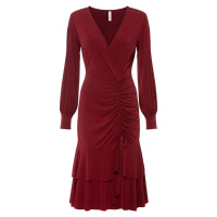 Bonprix BODYFLIRT šaty s řasením Barva: Červená, Mezinárodní