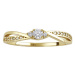 Zlatý prsten Ellen s Brilliance Zirconia - Y