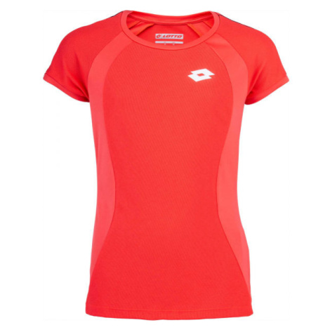 Lotto SQUADRA TEE Dívčí tenisové triko, červená, velikost