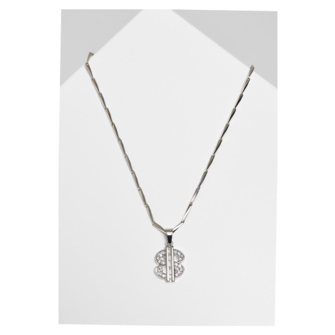 Malý dolarový náhrdelník - stříbrné barvy Urban Classics