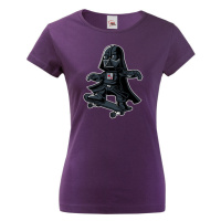 Dámské tričko Darth Vader Skateboard  - tričko pro milovníky humoru a filmů