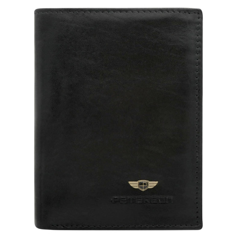 Pánská kožená peněženka Peterson PTN N4-VT černá