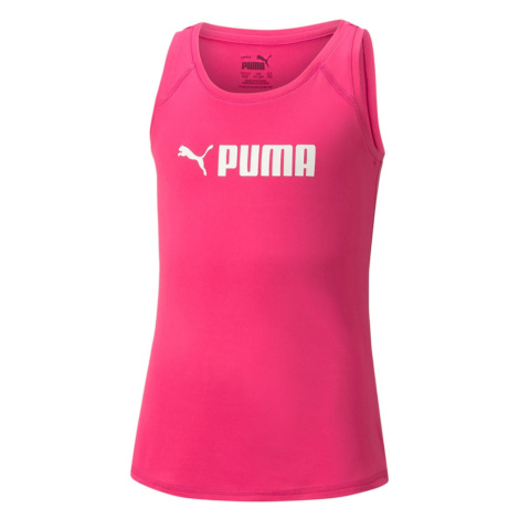 PUMA Funkční tričko pink / bílá