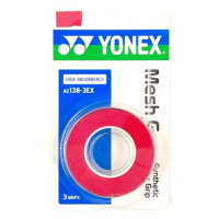 Yonex MESH GRAP AC138 3 KS Vrchní omotávka, červená, velikost