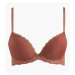 Dámská push-up podprsenka Calvin Klein QF6394E | hnědá