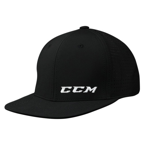Kšiltovka CCM Small Logo Flat Brim Cap JR, tmavě červená