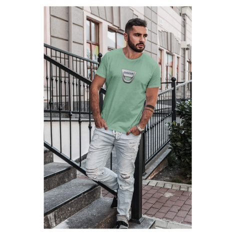 Pánské tričko s logem auta Dacia Barva: Mätová