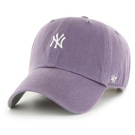 Čepice 47brand Mlb New York Yankees fialová barva, s aplikací 47 Brand