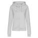 Just Hoods Dámská mikina na zip JH050F Heather Grey