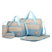 Světle modrý praktický přebalovací set 5v1 Florrie Lulu Bags