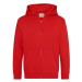 Just Hoods Dětská mikina na zip JH050J Fire Red