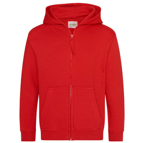 Just Hoods Dětská mikina na zip JH050J Fire Red