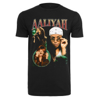 Aaliyah Retro Oversize tričko černé