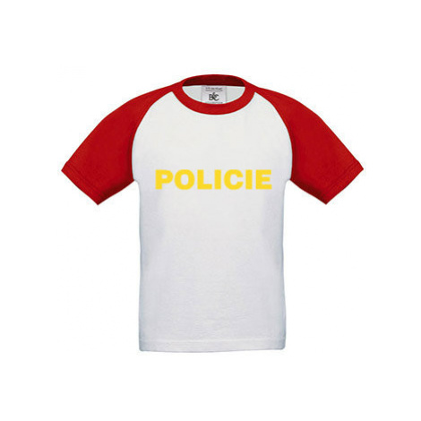 Dětské tričko baseball Policie