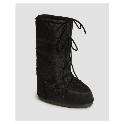 Černé Dámské Zimní Boty Moon Boot Resort Icon Quilted