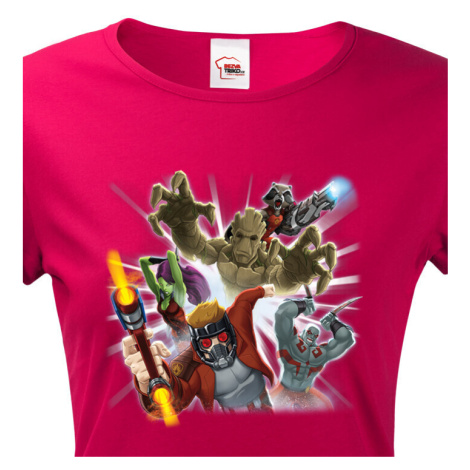 Dámské tričko s potiskem Marvel postavy - ideální dárek pro fanoušky Marvel BezvaTriko